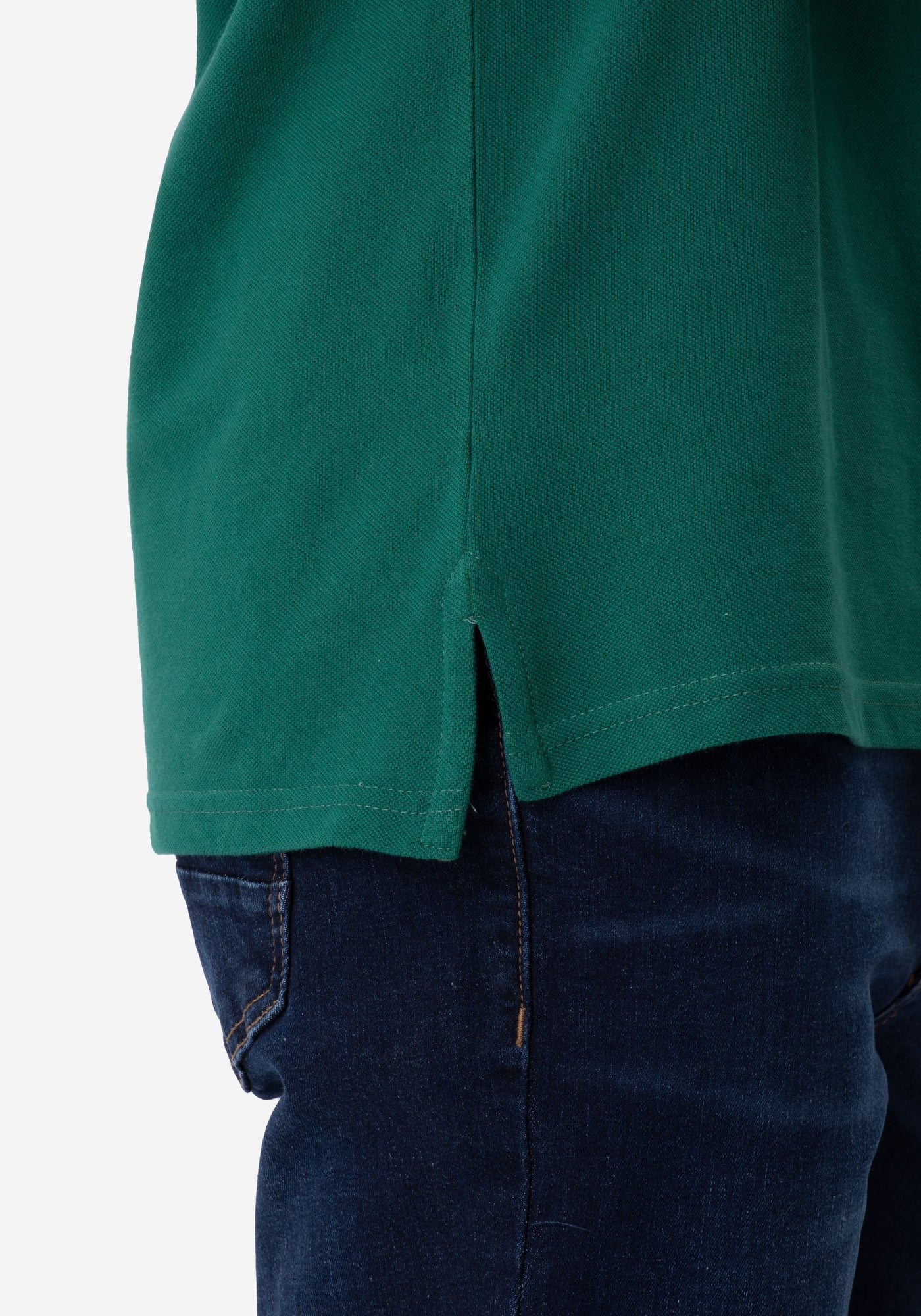 Green Red Cotton Polo Shirt