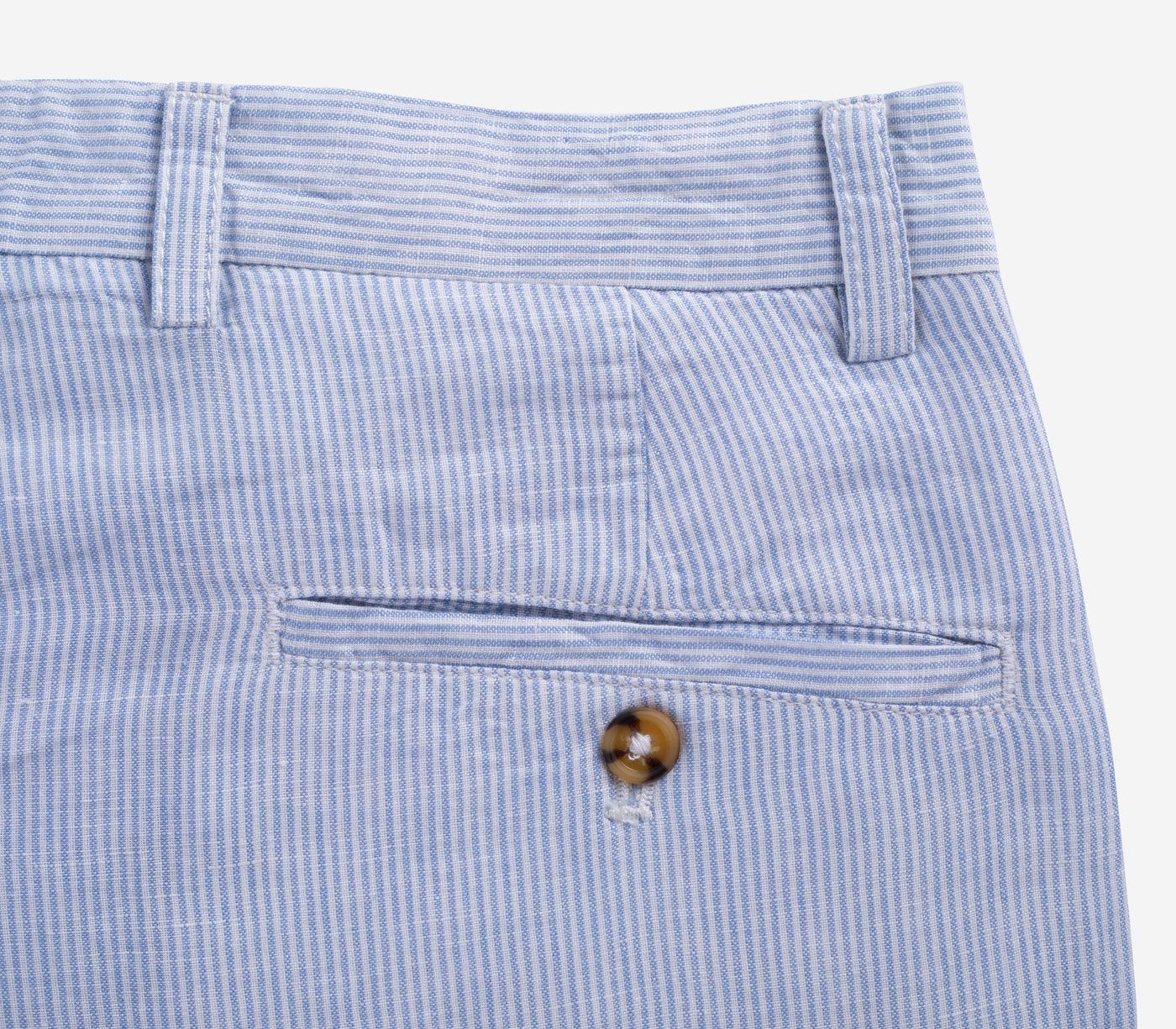 Light Blue Cotton Linen Short