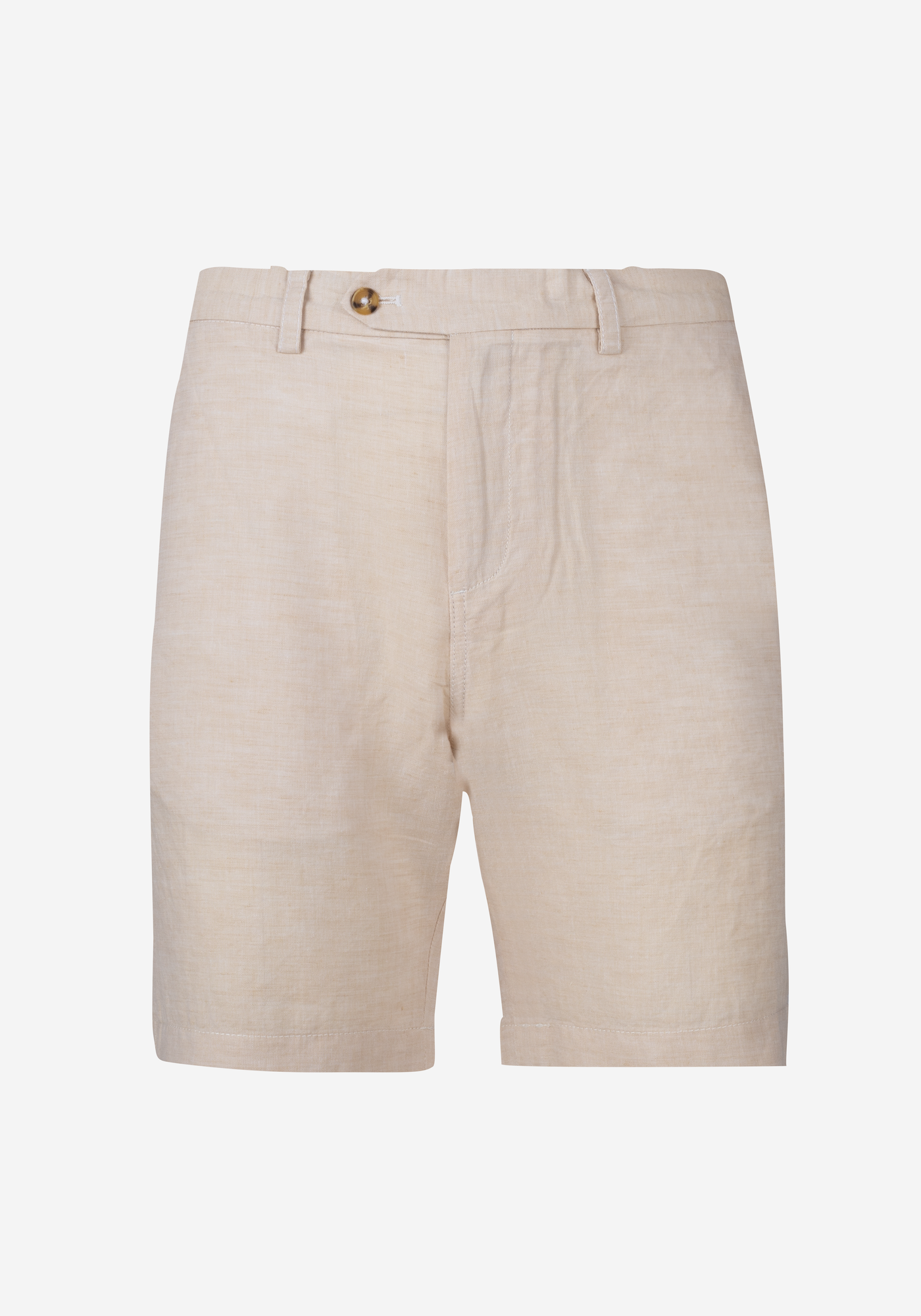 Light Beige Cotton Linen Short