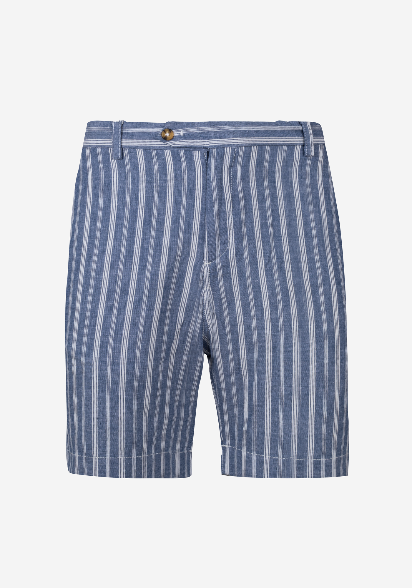 Dull Blue Cotton Linen Short