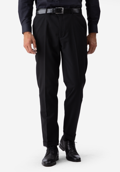 Pitch Black Wool Suit
