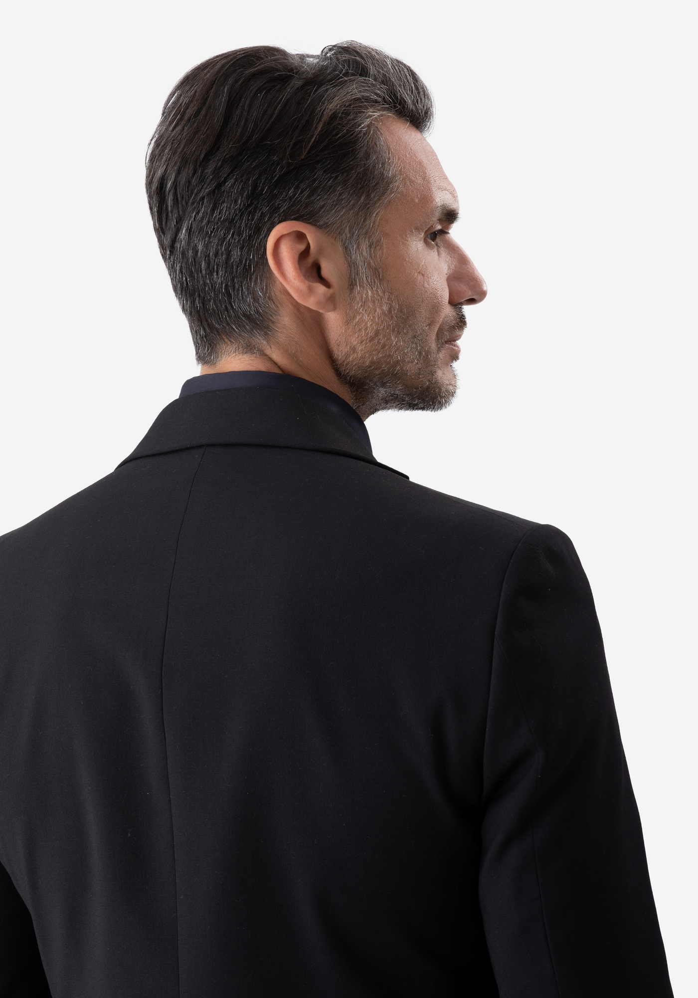 Pitch Black Wool Suit