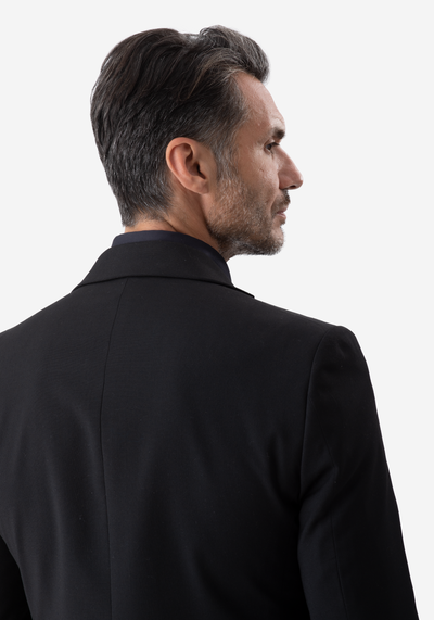 Pitch Black Wool Suit