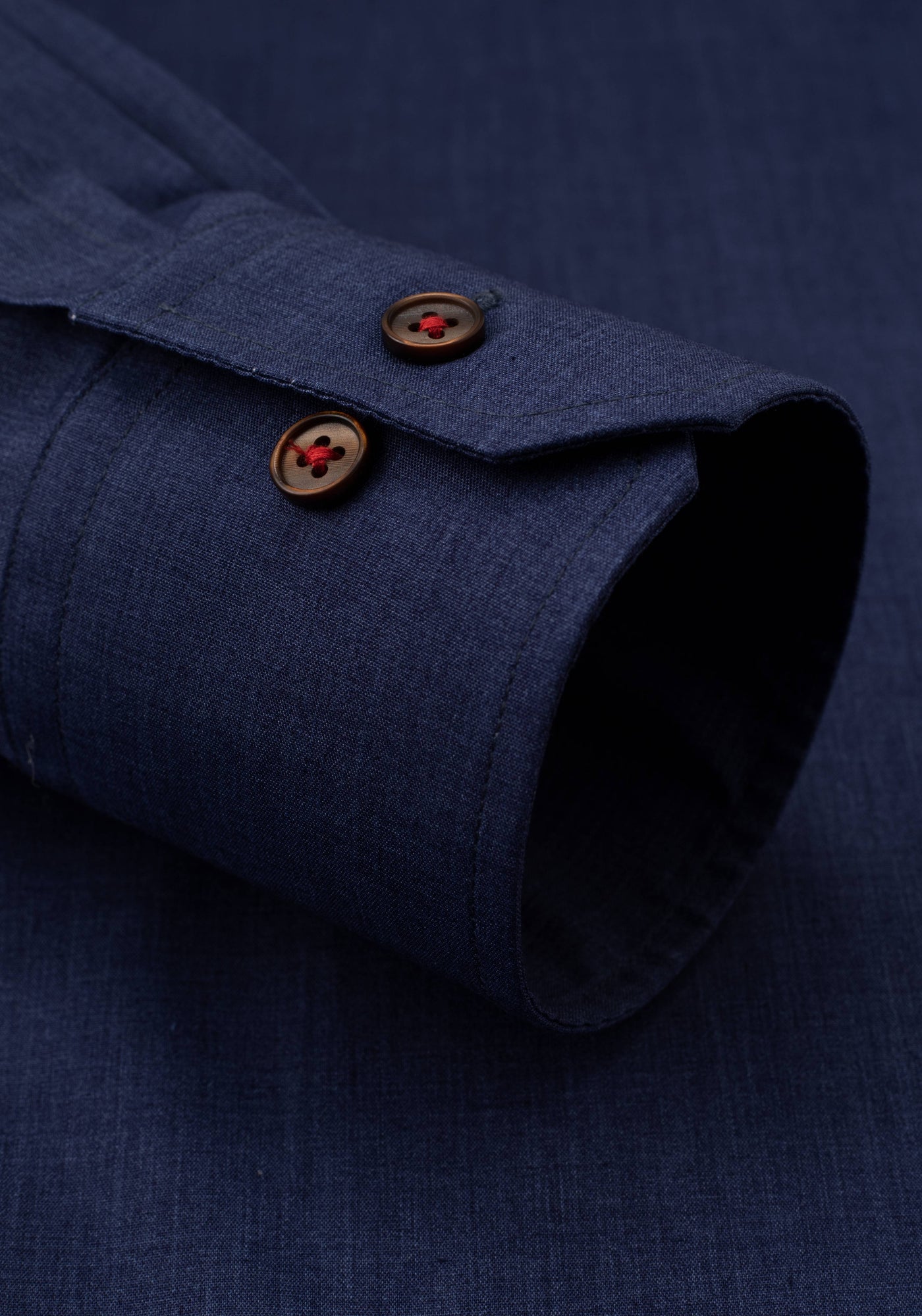 Midnight Blue Chambray Wrinkle Free Shirt
