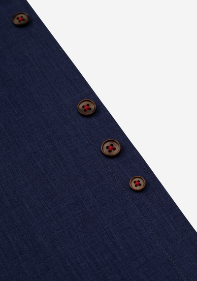 Midnight Blue Chambray Wrinkle Free Shirt