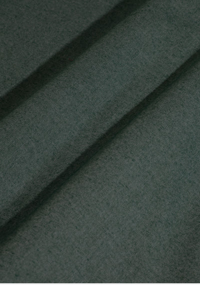 Dark Green Flannel Wrinkle Free Shirt