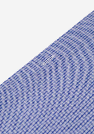 Blue Checked Poplin Shirt