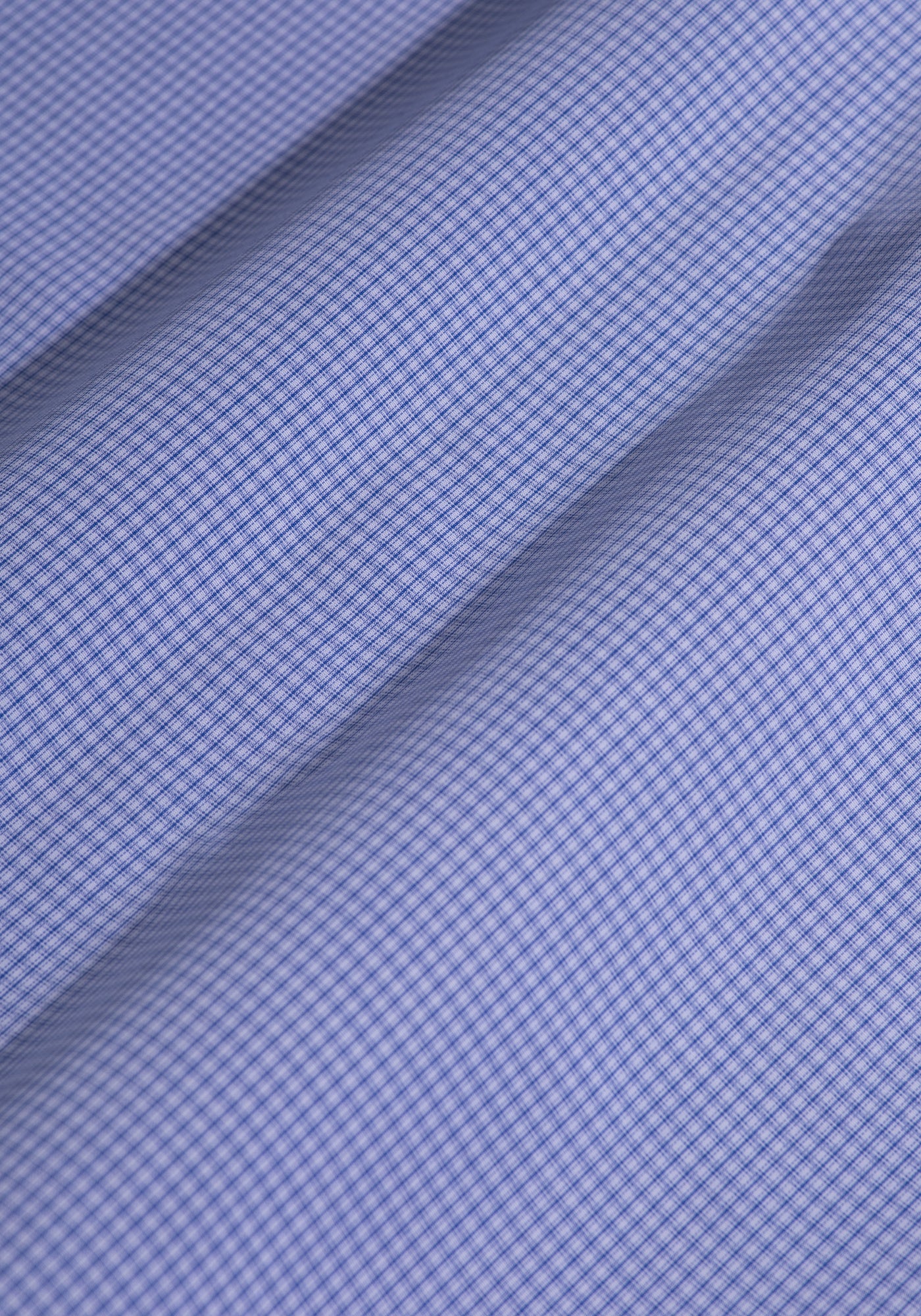 Blue Checked Poplin Shirt