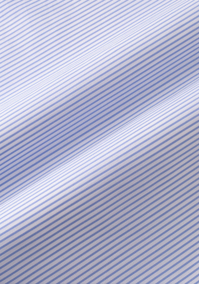 Cornflower Blue Stripe Poplin Shirt