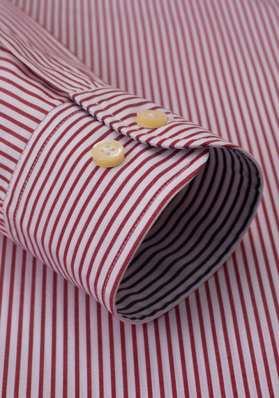 Barn Red Stripe Poplin Shirt