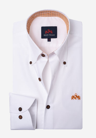 Royal White Poplin Liquid Ammonia Shirt