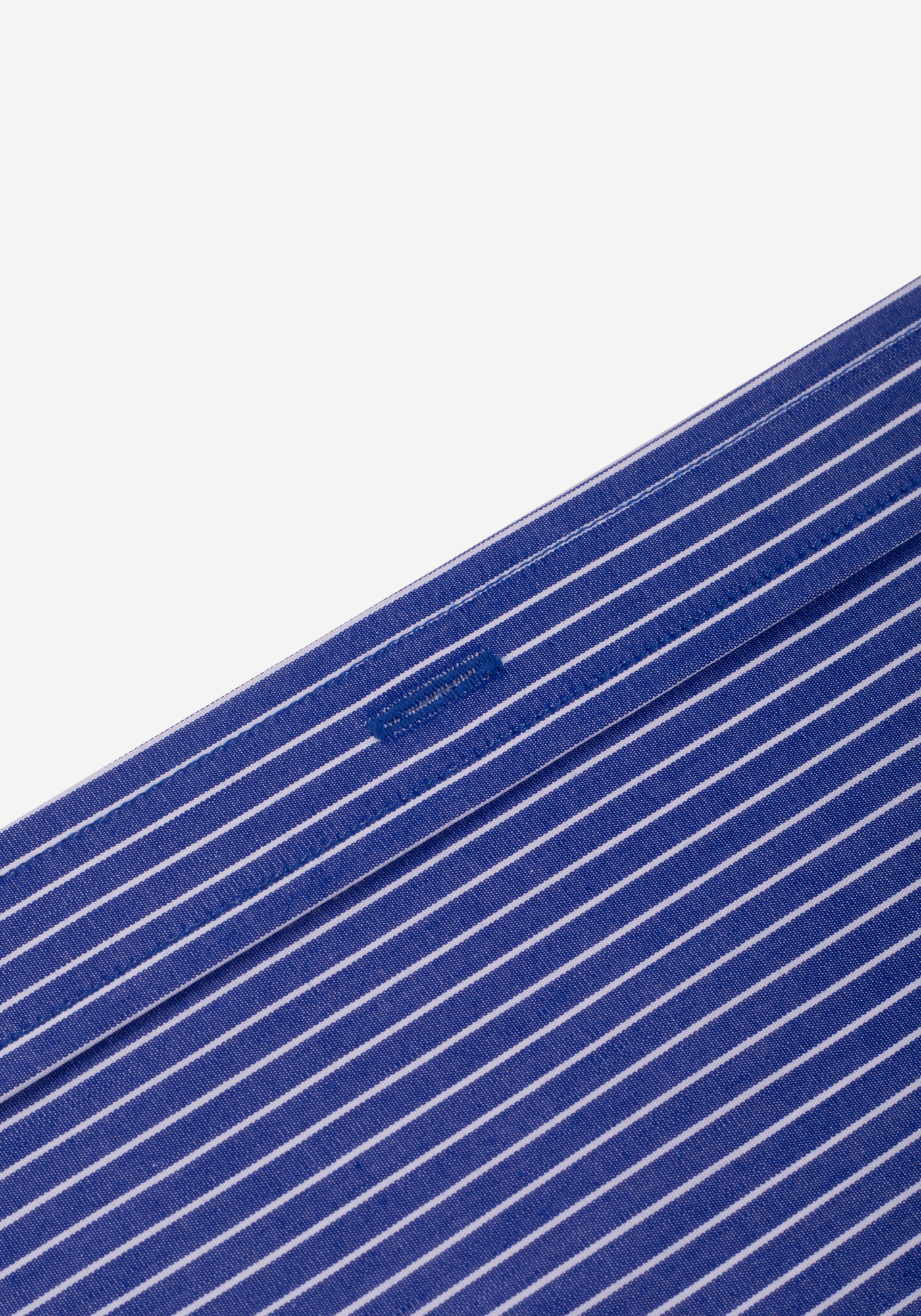 Navy Blue Stripe Poplin Shirt