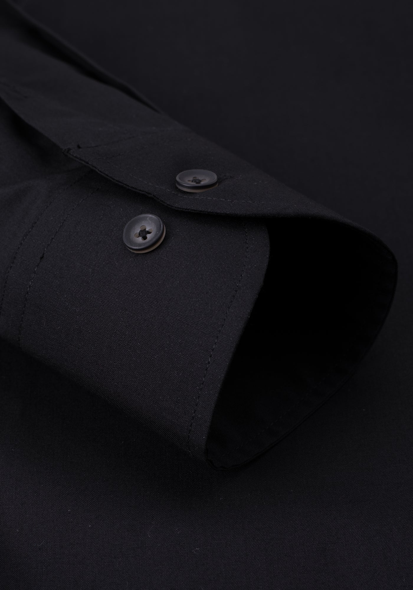 Dull Black Chambray Shirt