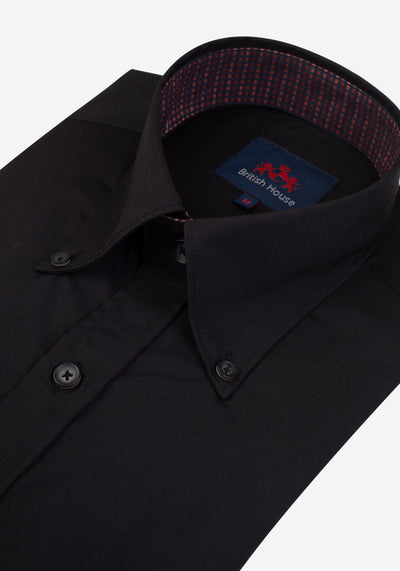 Dull Black Chambray Shirt