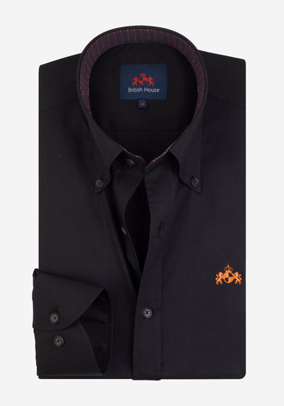 Dull Black Chambray Shirt