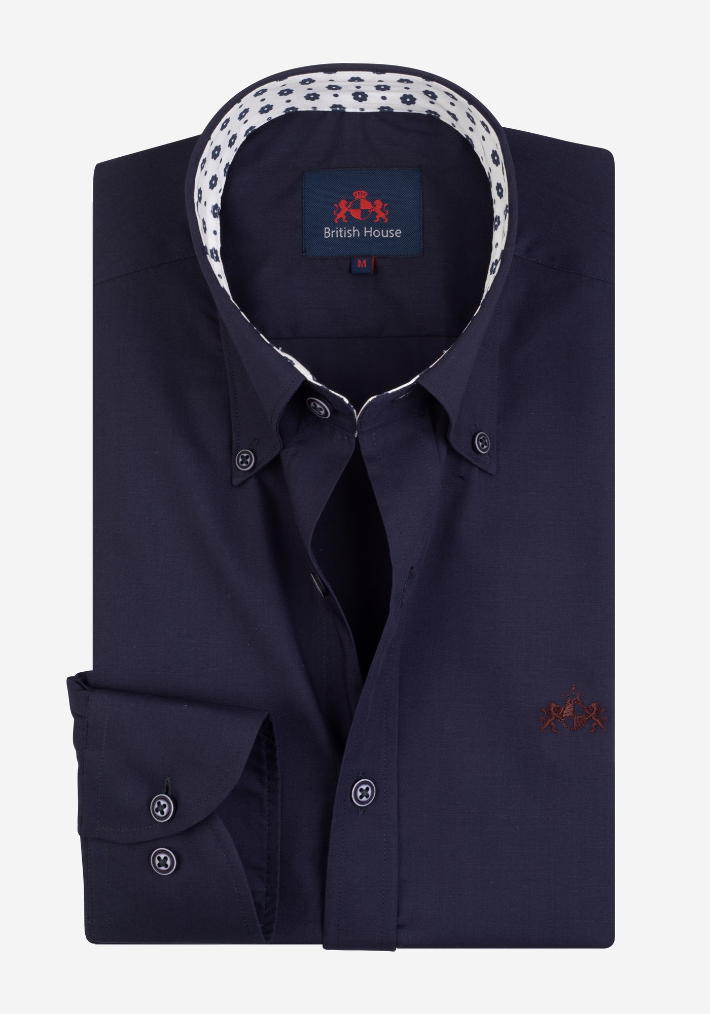 Deep Dark Blue Chambray Shirt
