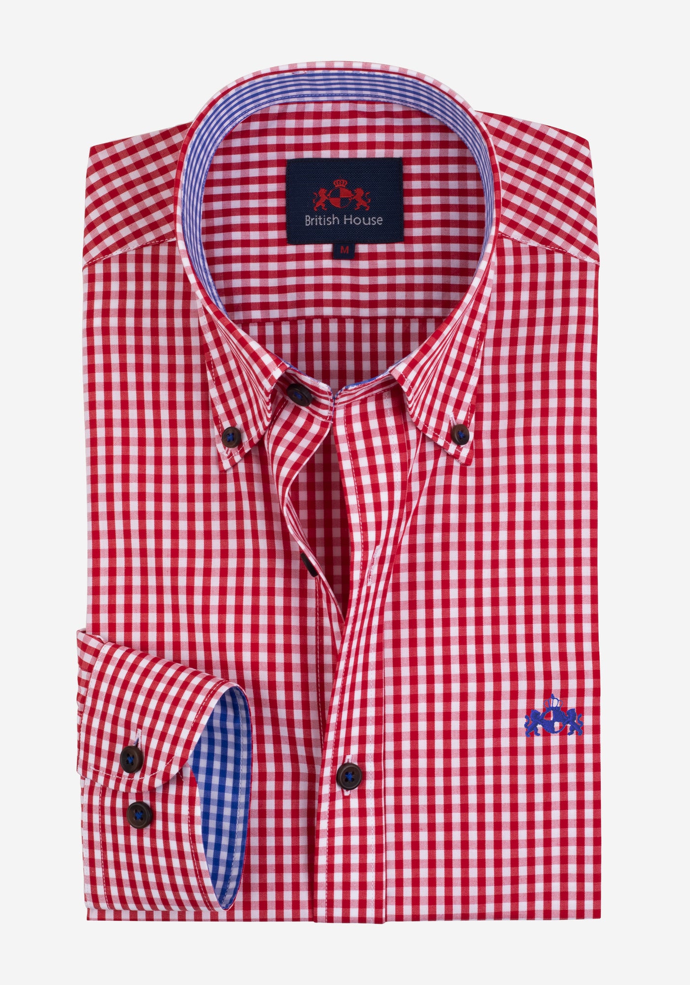 Imperial Red Checked Poplin Shirt