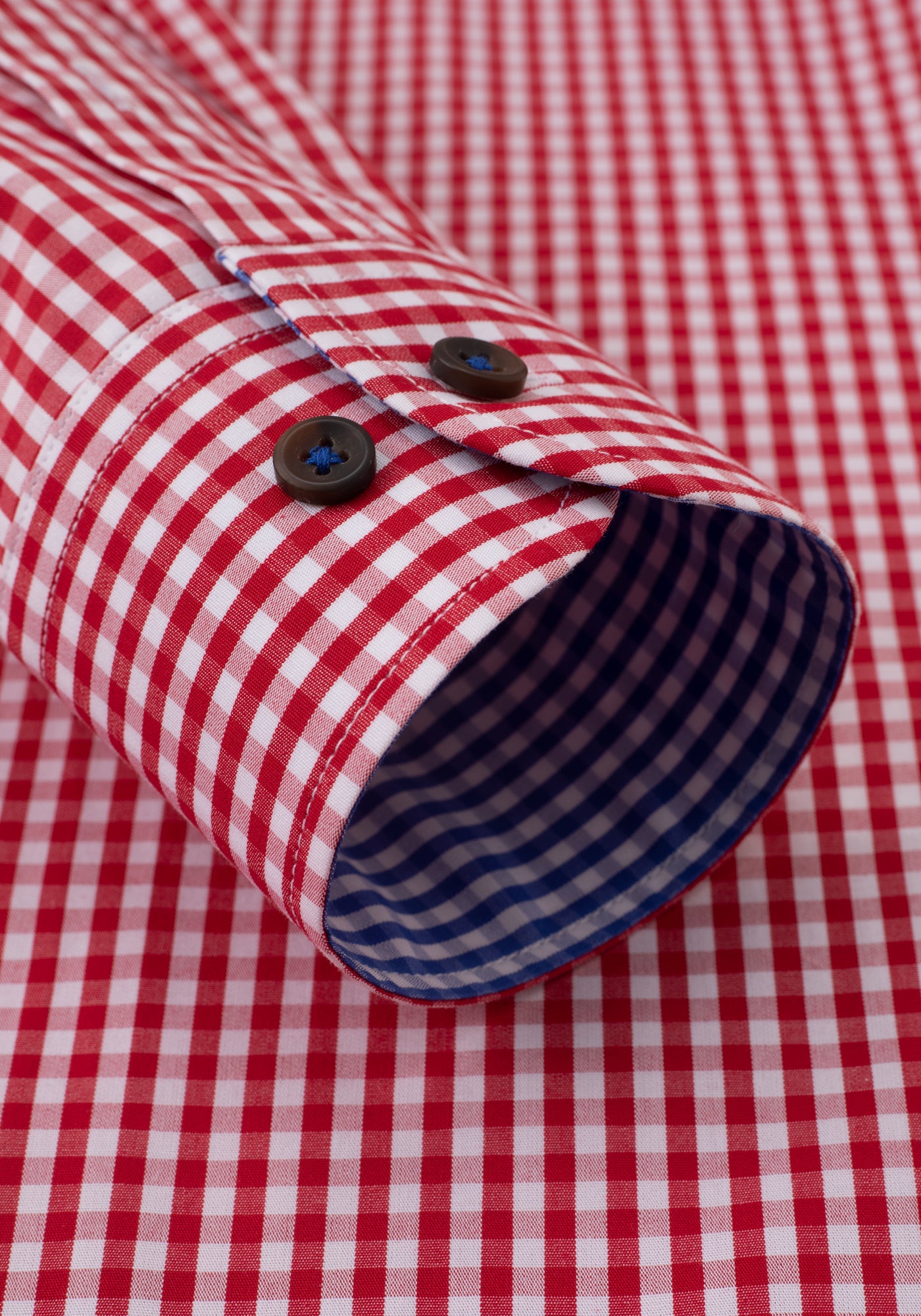 Imperial Red Checked Poplin Shirt