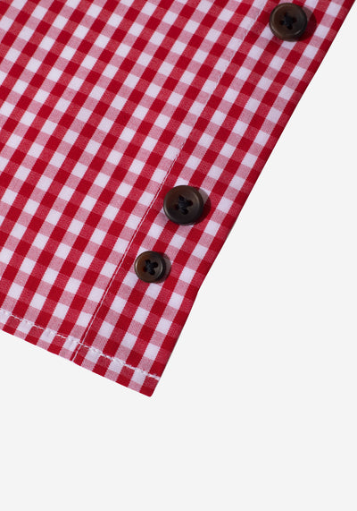Imperial Red Checked Poplin Shirt
