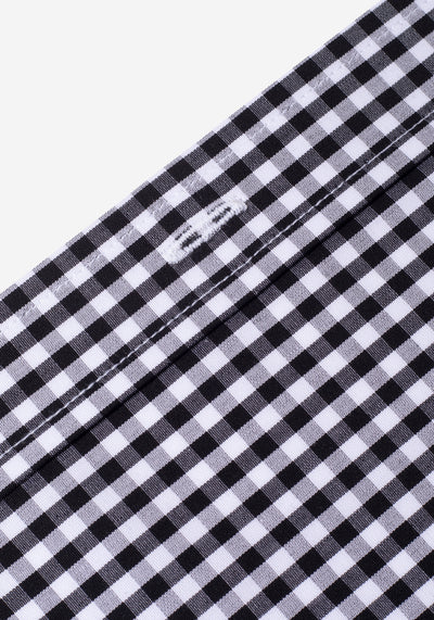 Jet Black Checked Poplin Shirt