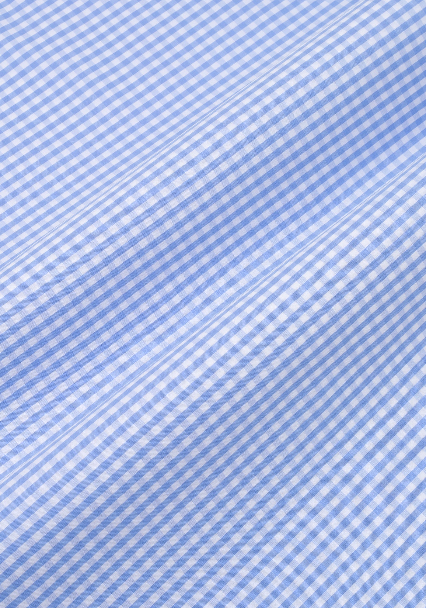 Light Cornflower Blue Checked Poplin Shirt