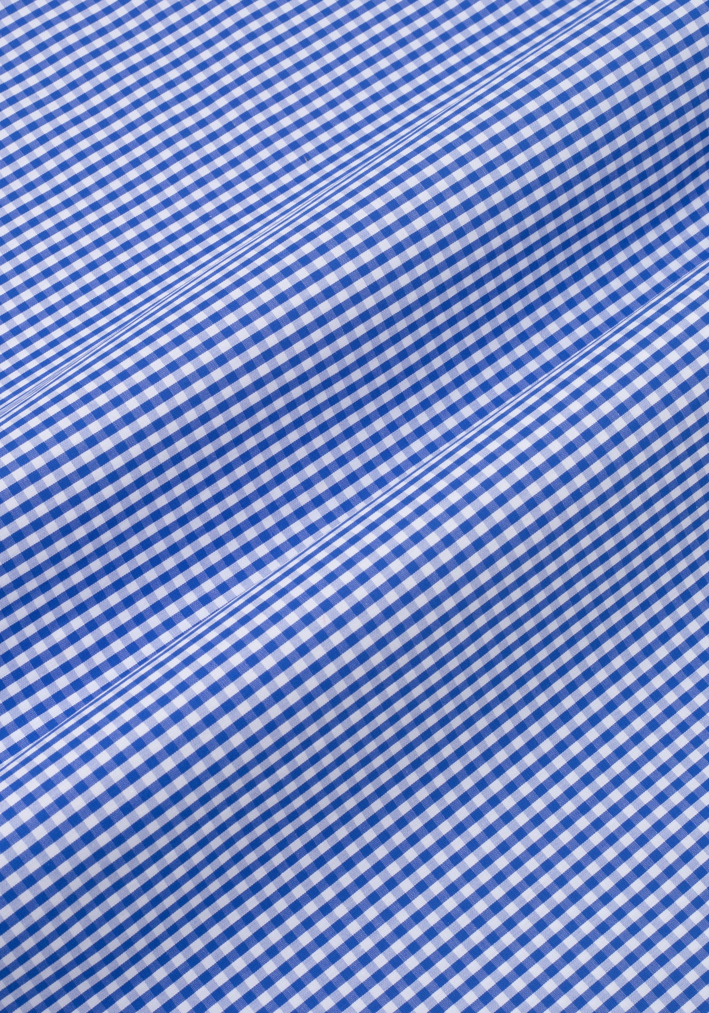 Royal Blue Checked Poplin Shirt