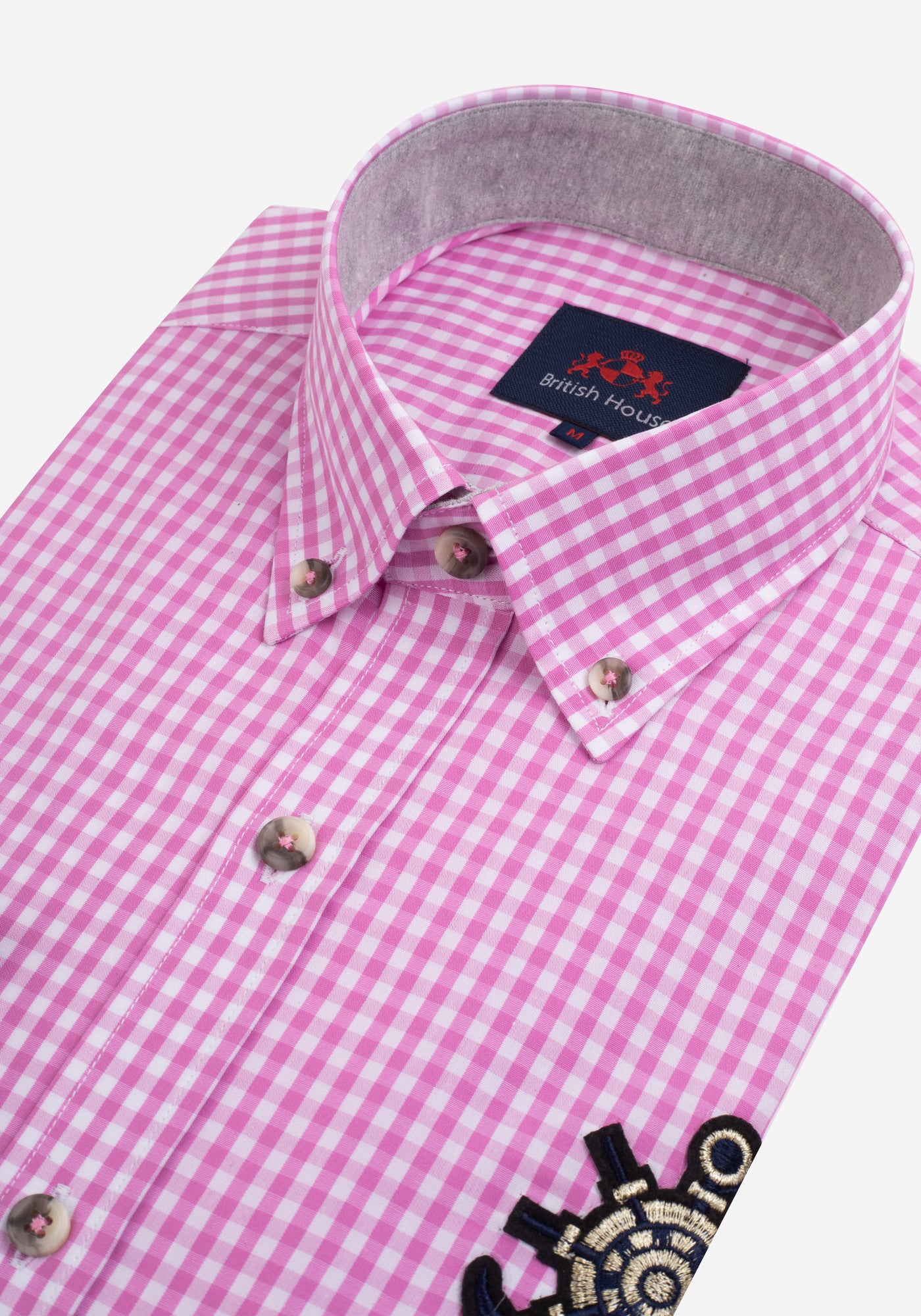 Blossom Pink Checked Poplin Shirt