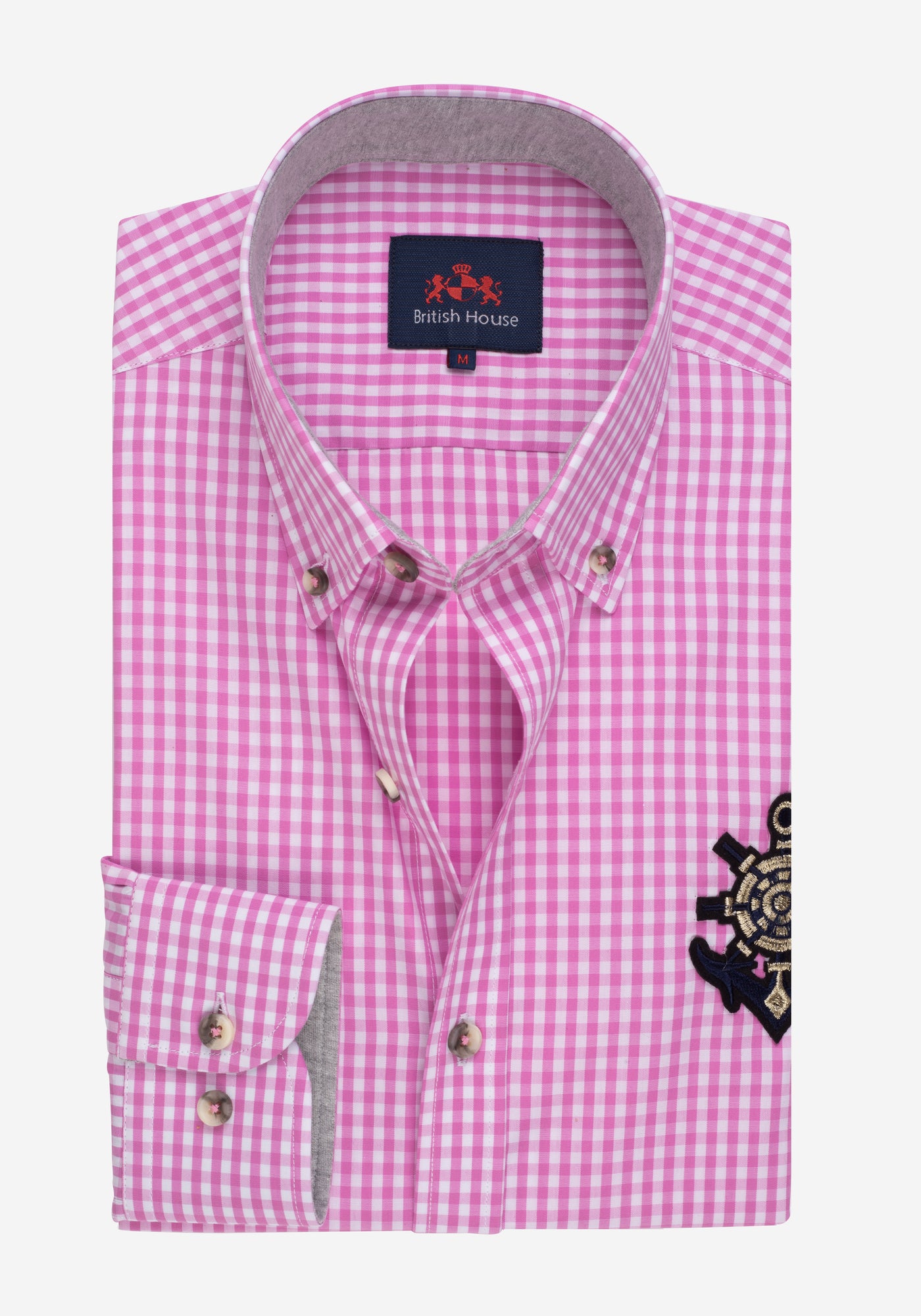 Blossom Pink Checked Poplin Shirt