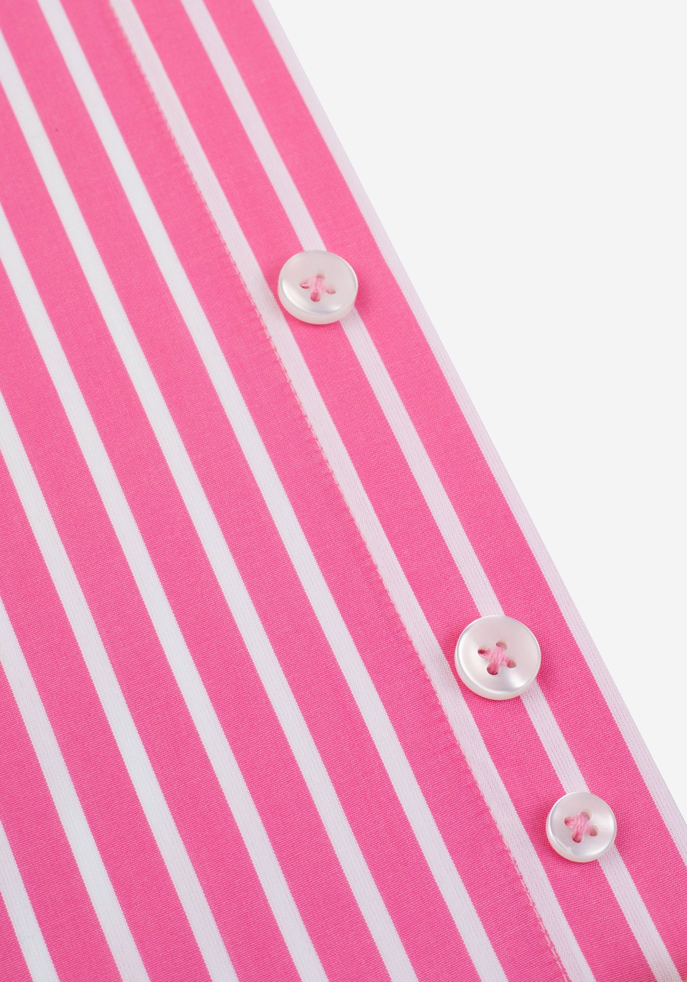 Hot Pink Stripe Tencel Cotton Shirt
