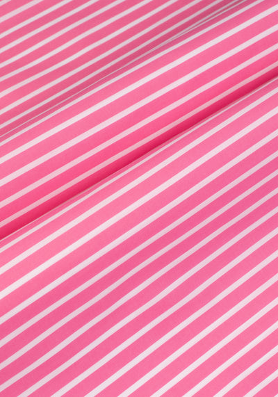 Hot Pink Stripe Tencel Cotton Shirt