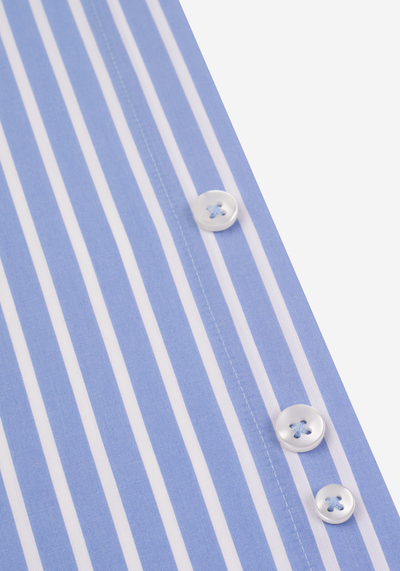 Sky Blue Stripe Tencel Cotton Shirt