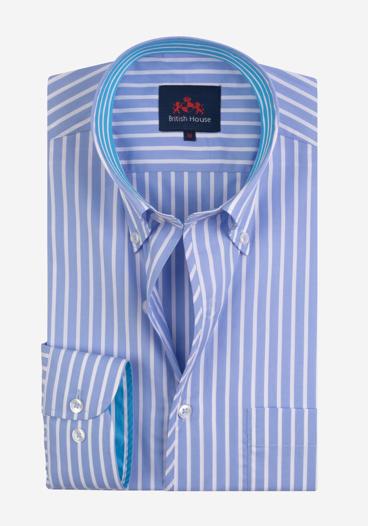 Sky Blue Stripe Tencel Cotton Shirt