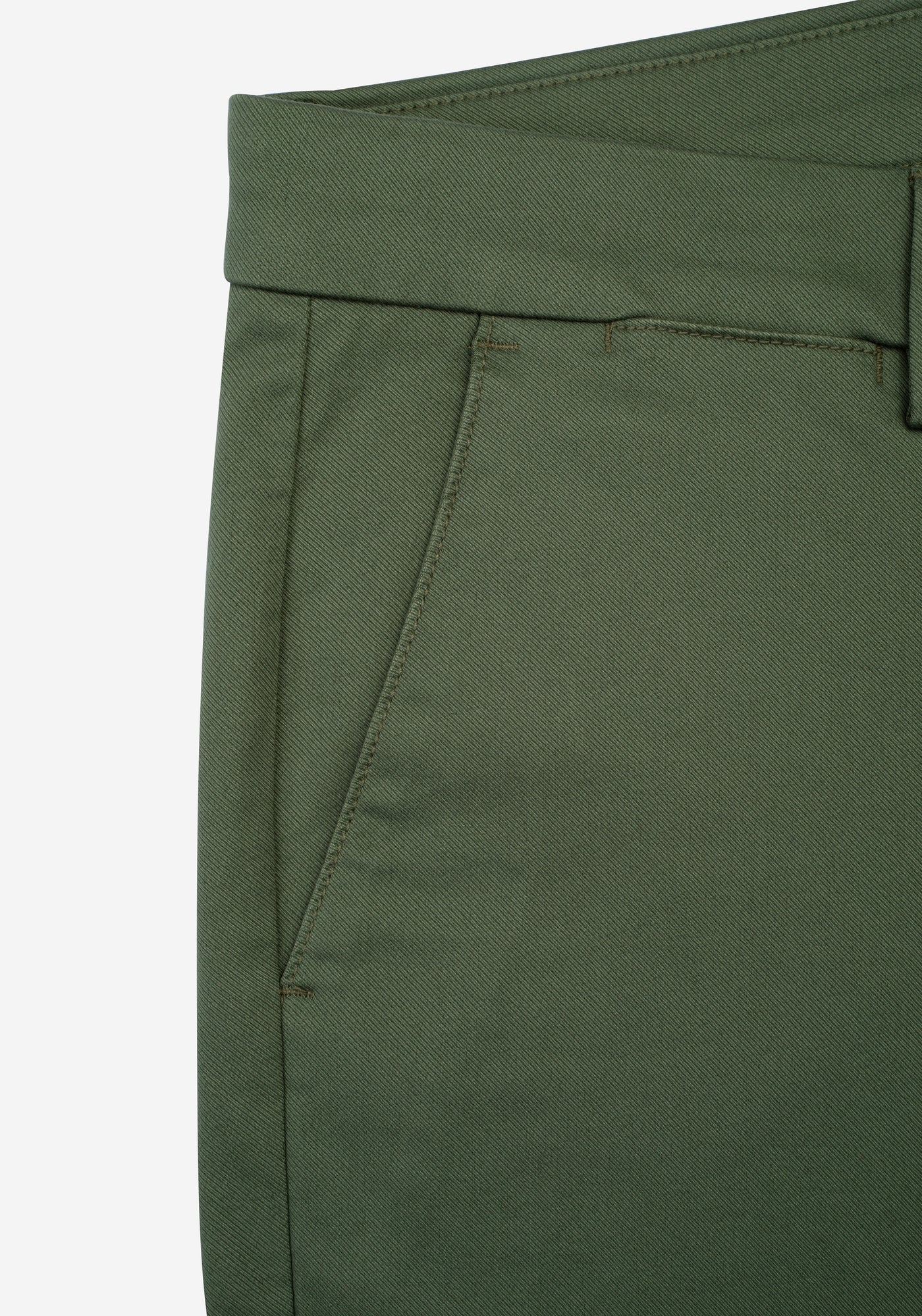 Contemporary Fit Khaki Gabardine