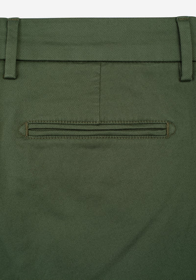 Contemporary Fit Khaki Gabardine