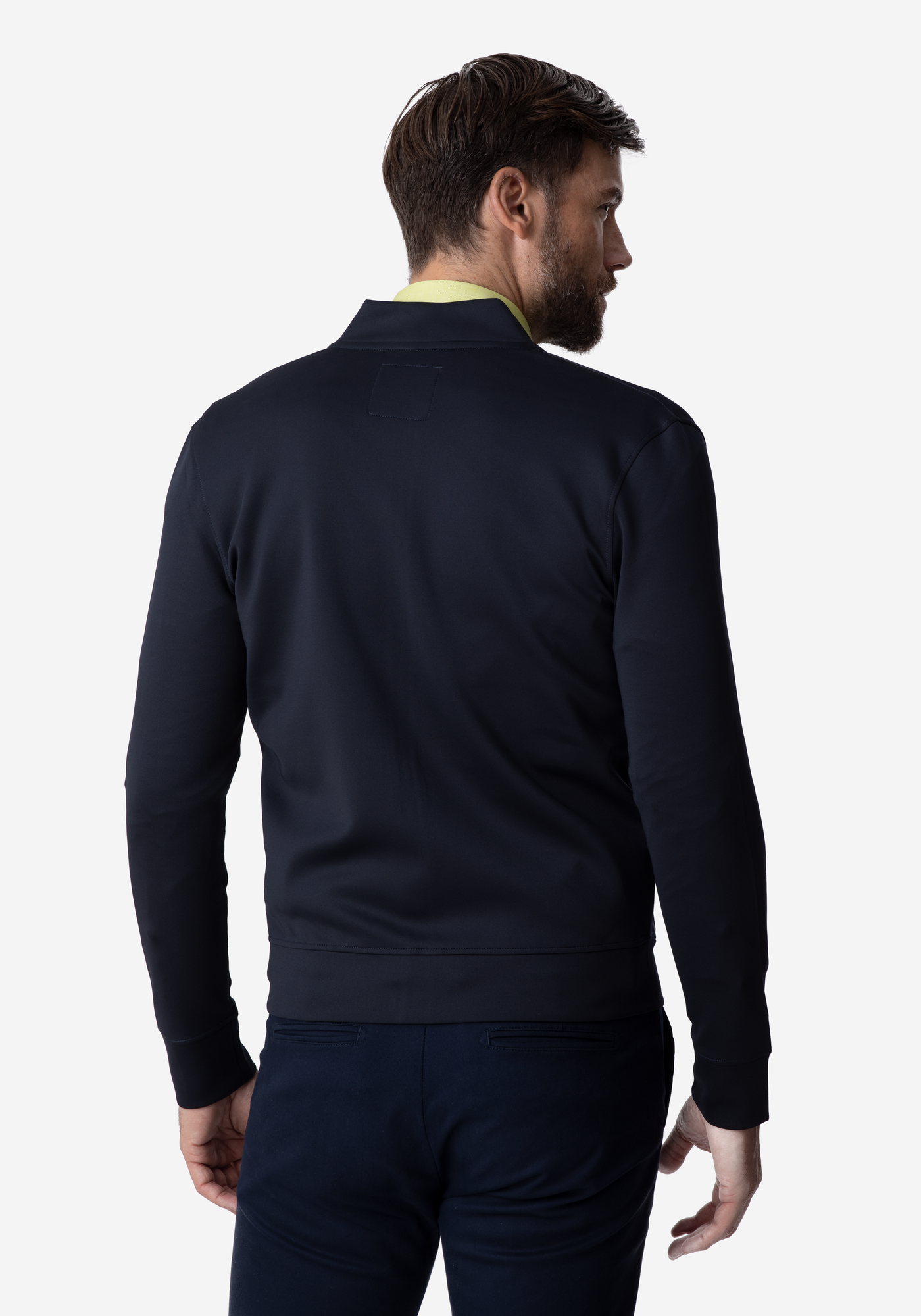 Navy Blue Scuba Jacket