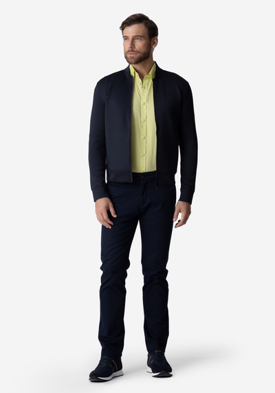 Navy Blue Scuba Jacket