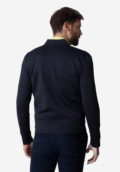 Navy Blue Scuba Jacket