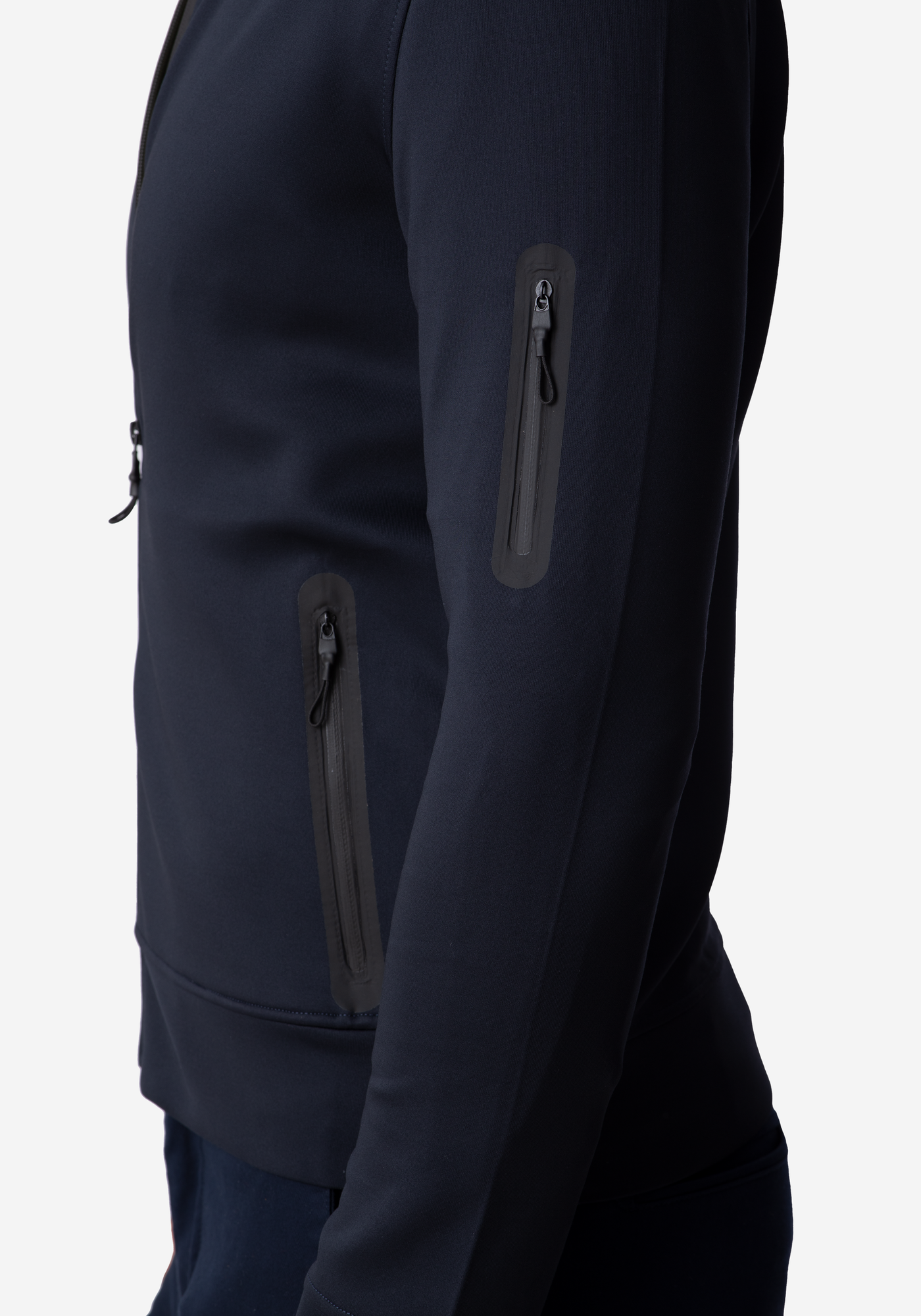 Navy Blue Scuba Jacket