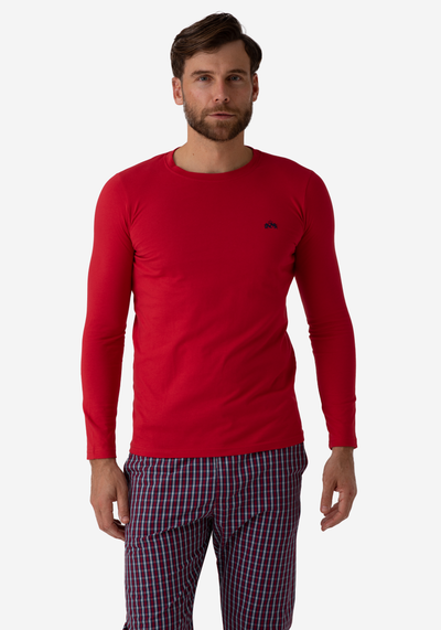 Vivid Red Cotton Pyjama