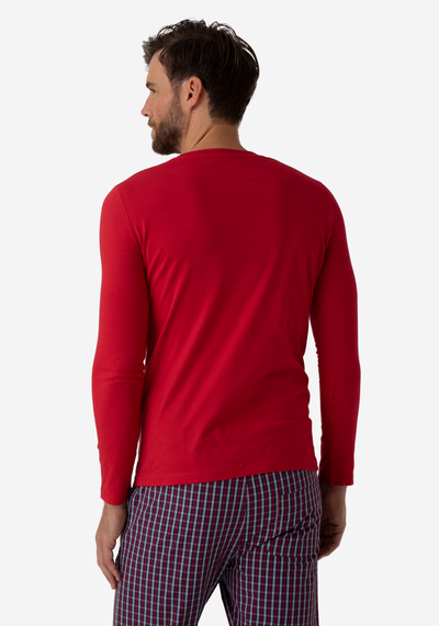 Vivid Red Cotton Pyjama