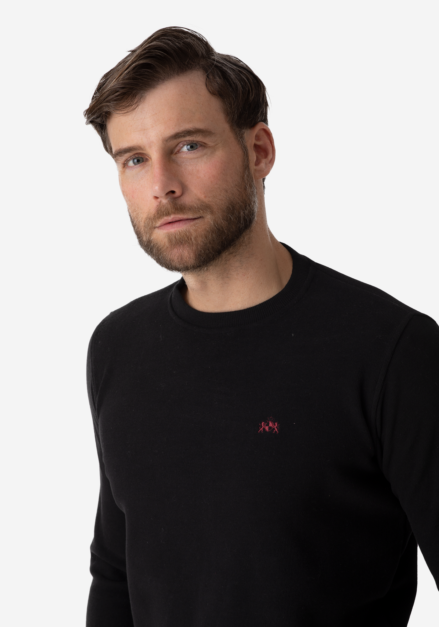 Pitch Black Cotton Sweatshirt
