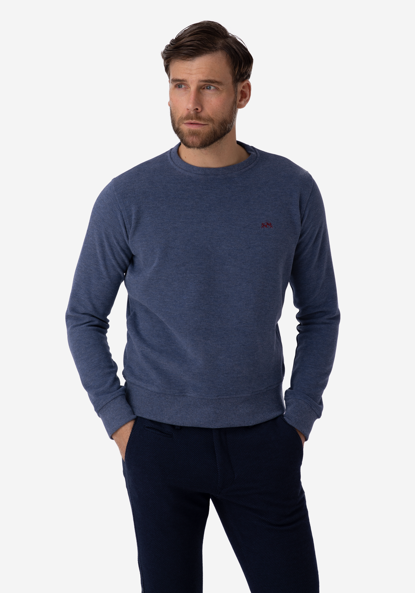 Midnight Blue Cotton Sweatshirt
