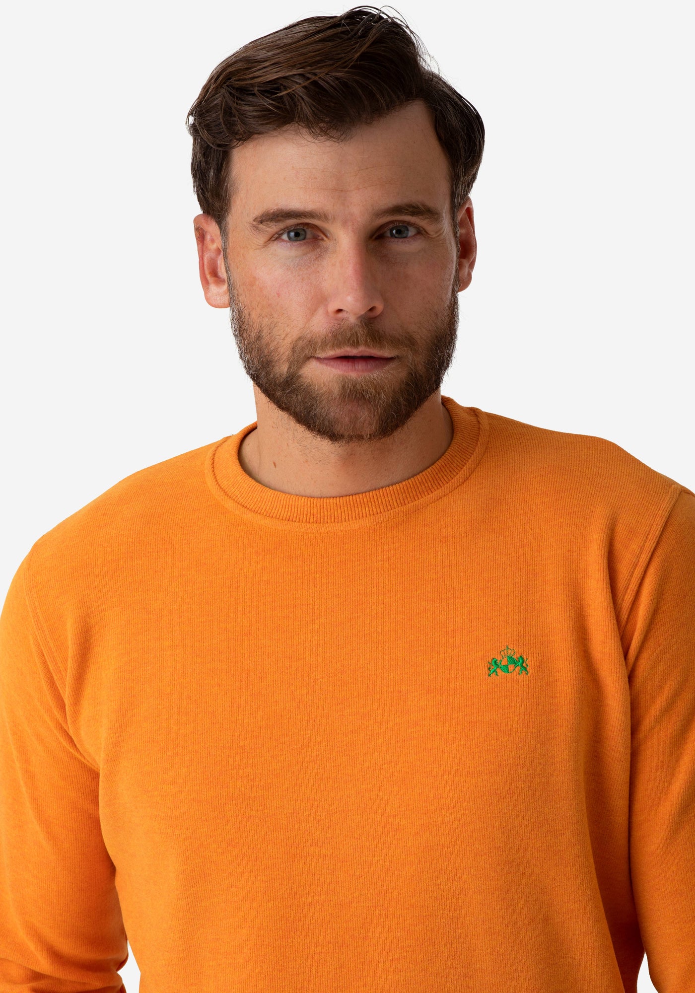 Bright Orange Cotton Sweatshirt