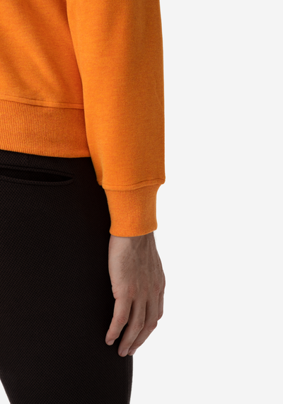 Bright Orange Cotton Sweatshirt