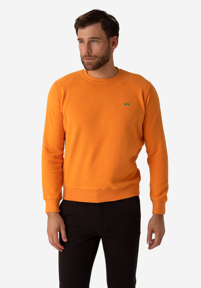 Bright Orange Cotton Sweatshirt