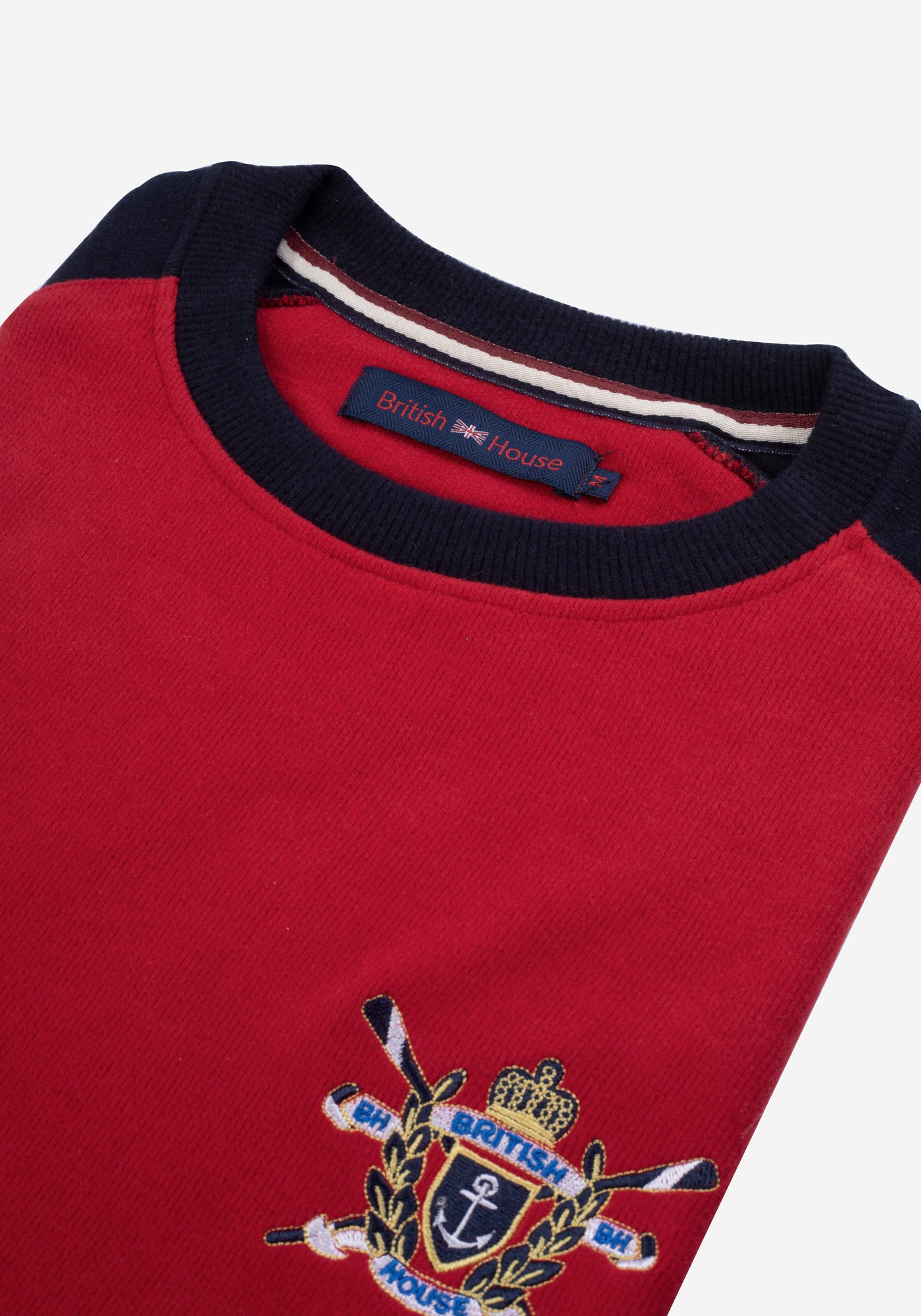 Red Navy Cotton Sweatshirt – British House