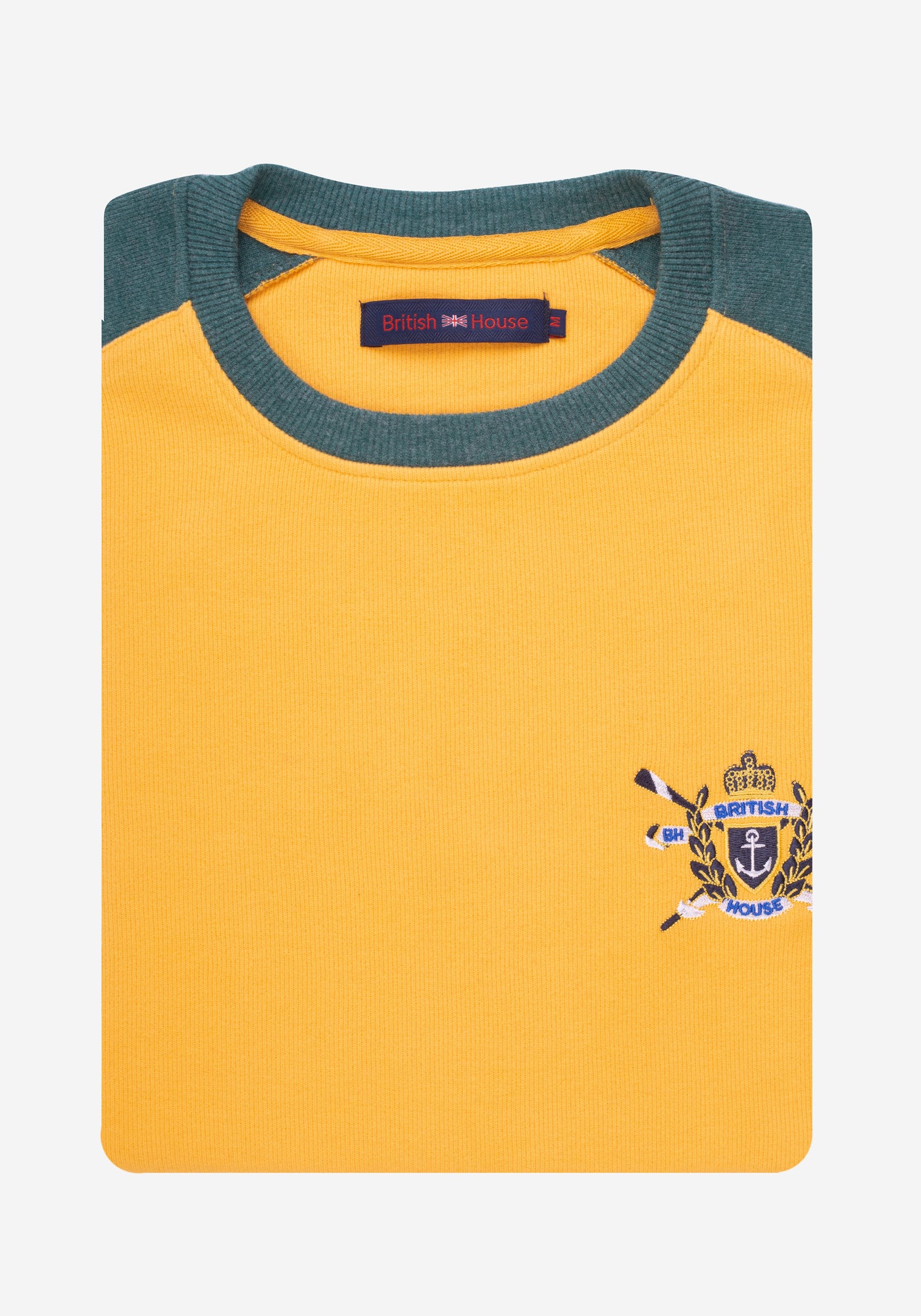 Mustard Green Cotton Sweatshirt
