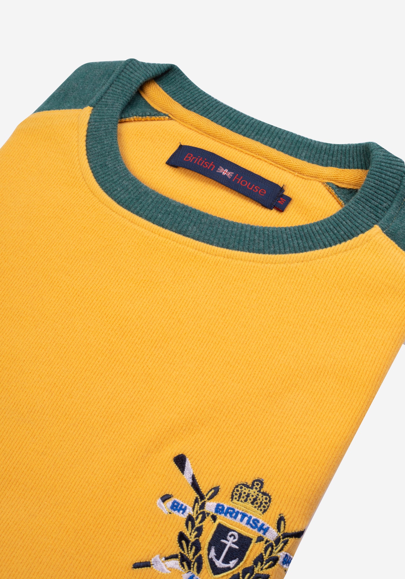 Mustard Green Cotton Sweatshirt