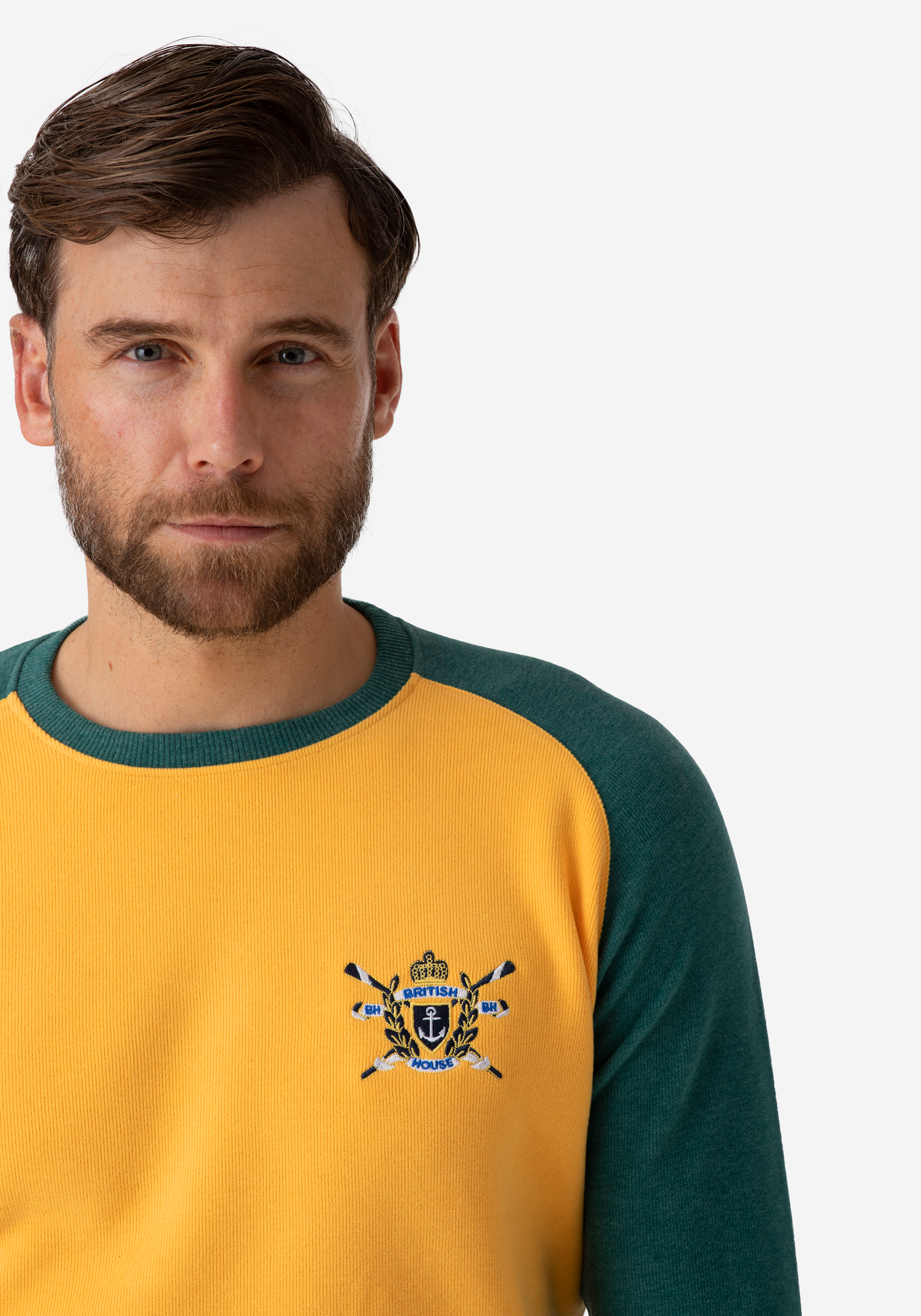 Mustard Green Cotton Sweatshirt