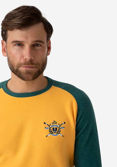 Mustard Green Cotton Sweatshirt